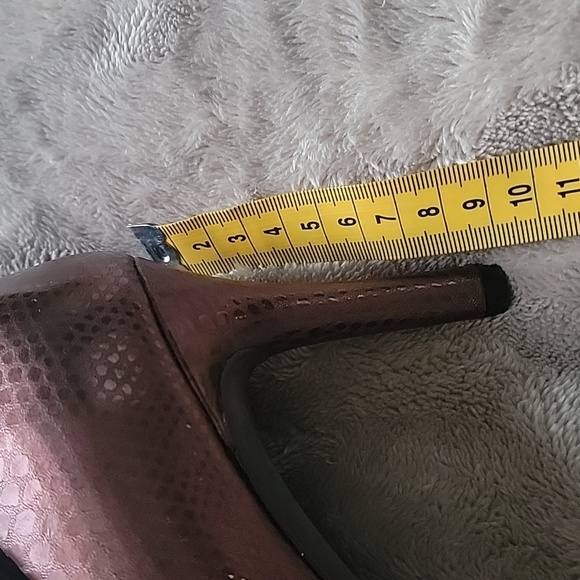 ROCKPORT TOTAL MOTION Brown Leather Pointed Toe Pump Heels Size 10M - Picture 8 of 12